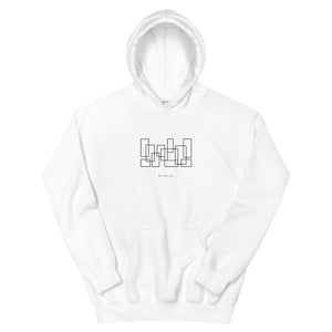 Open image in slideshow, back bar hoodie (white)

